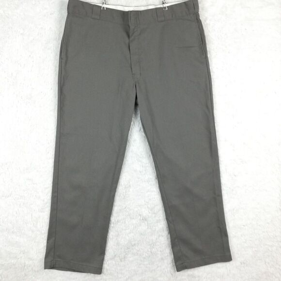 Dickies‎ Mens Pants 874 Original Fit Work Flex Waist Gray Front Crease 42x30 - Picture 1 of 8